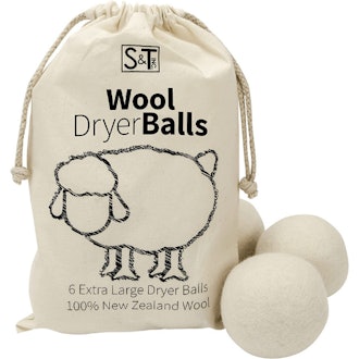 S&T New Zealand Wool Dryer Balls (6 Pack)