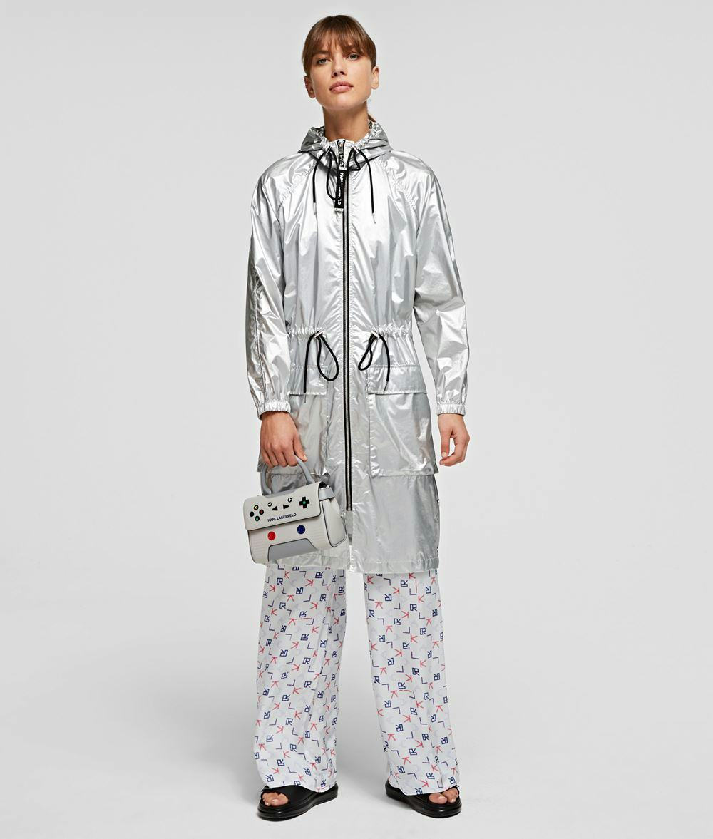 METALLIC SILVER PARKA