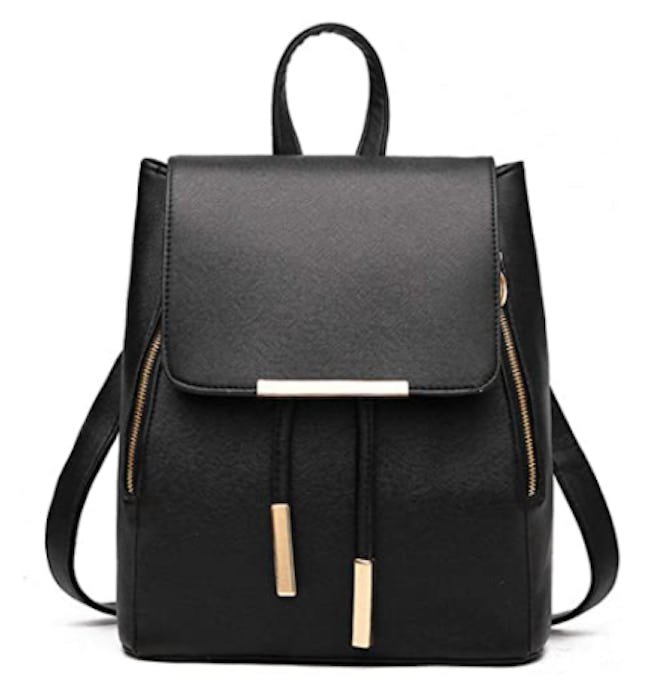 B&E LIFE Faux Leather Backpack