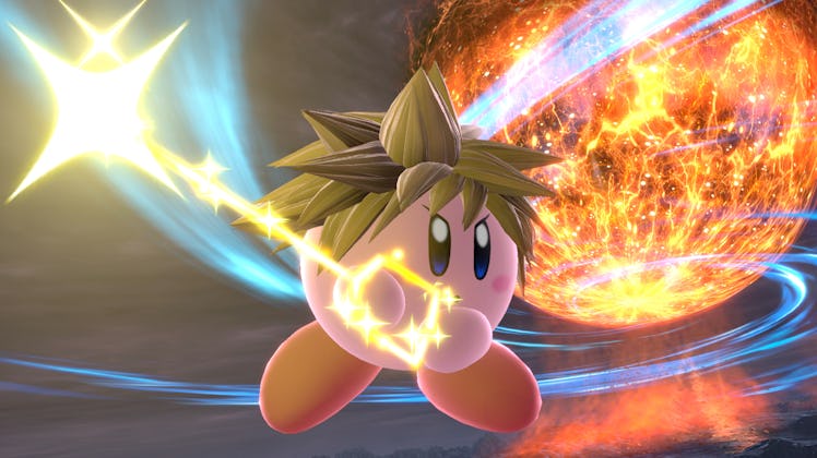 smash bros kirby sora thundaga