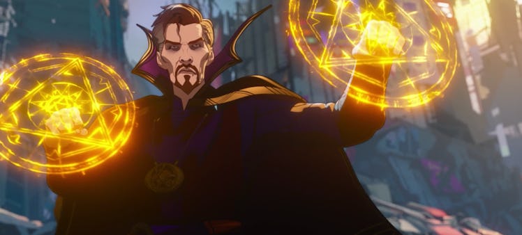 Doctor Strange Supreme putting up his (mystical) dukes in What If...? Episode 9