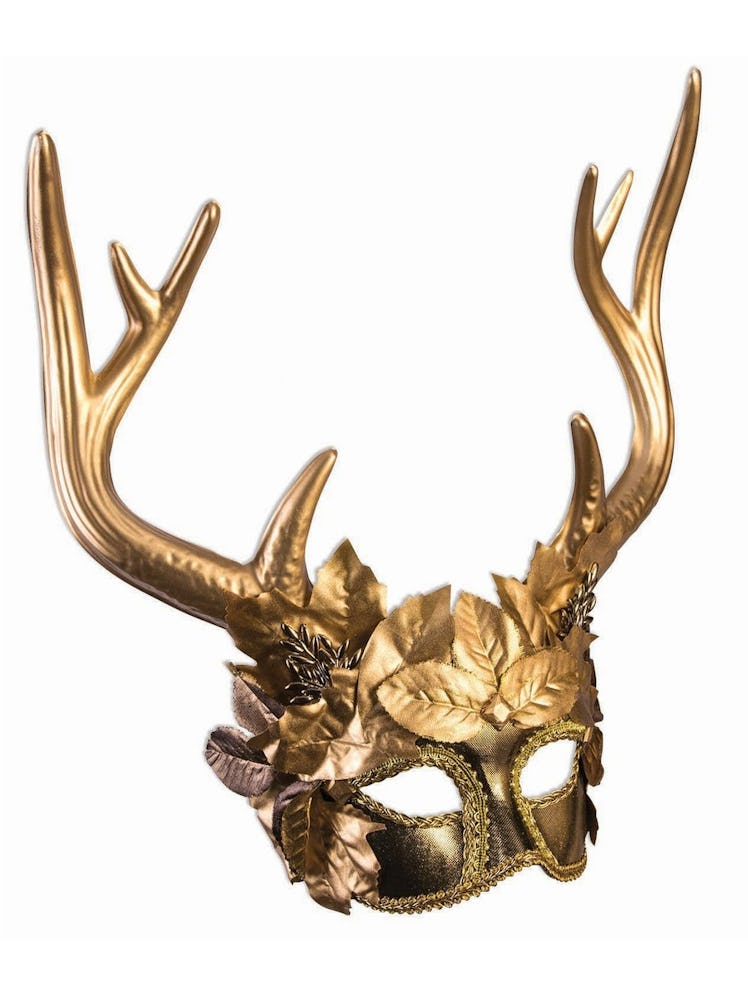 The 'Squid Game' VIPS wear. golden animal masks.