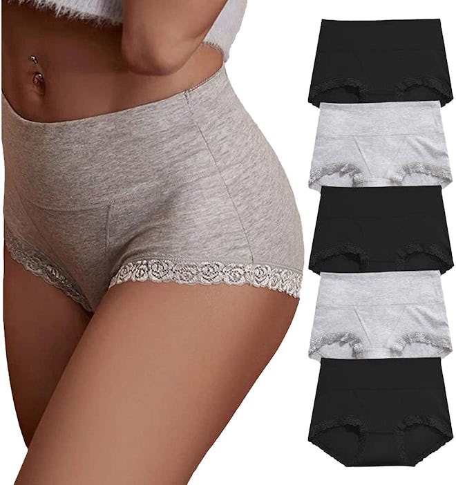 OPIBOO Cotton Underwear Briefs (5-Pack)