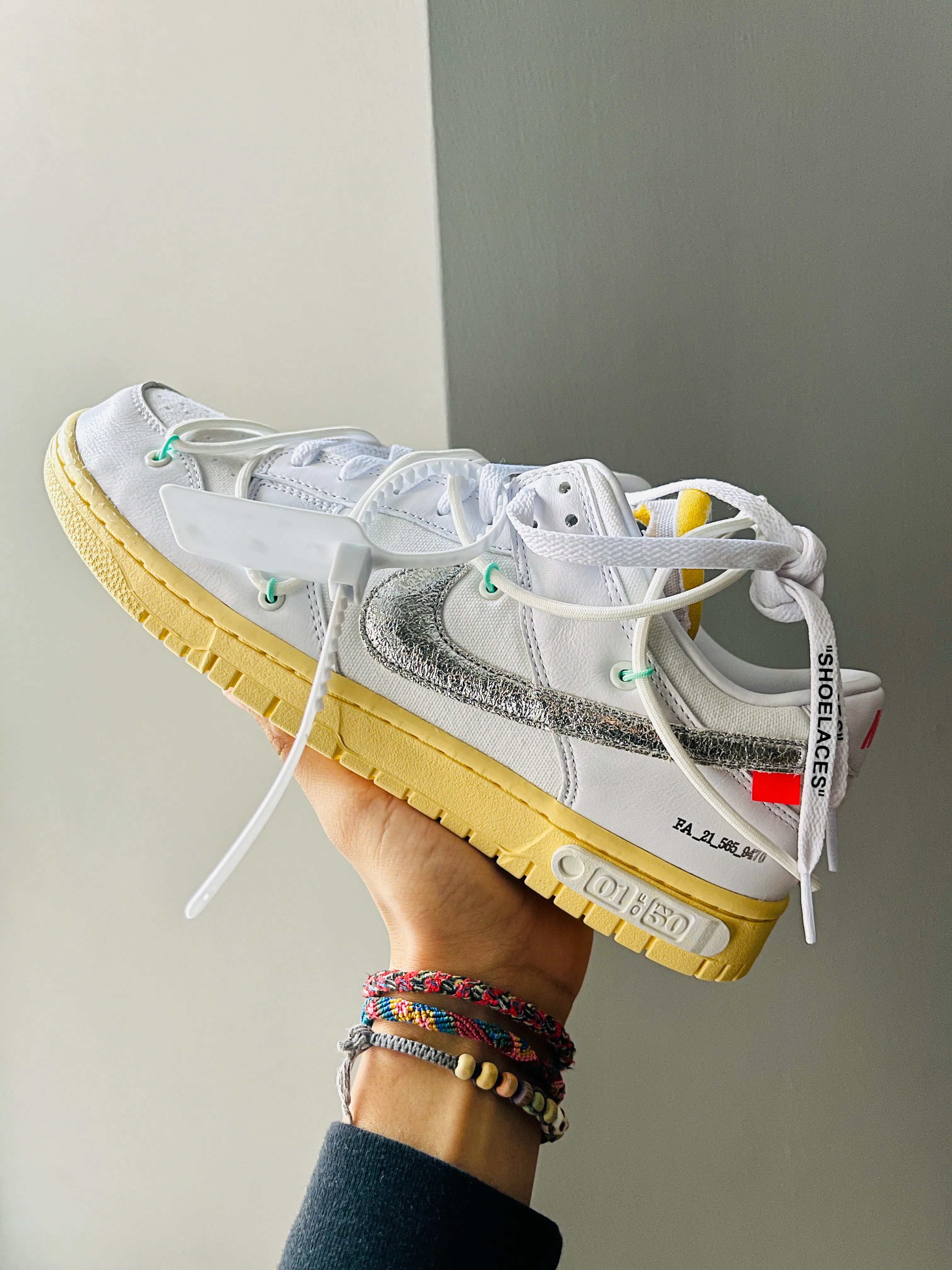 off white the 50 on feet