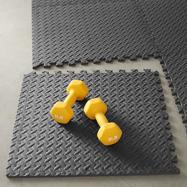 Amazon Basics Foam Gym Mat Tiles (Pack of 6)