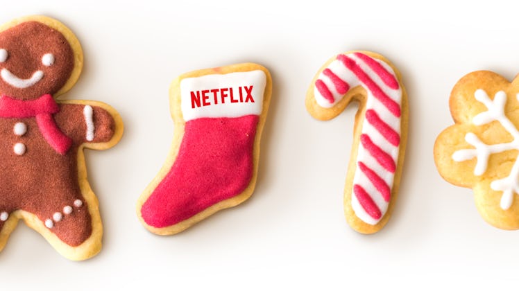 Holiday cookies with the Netflix logo on them