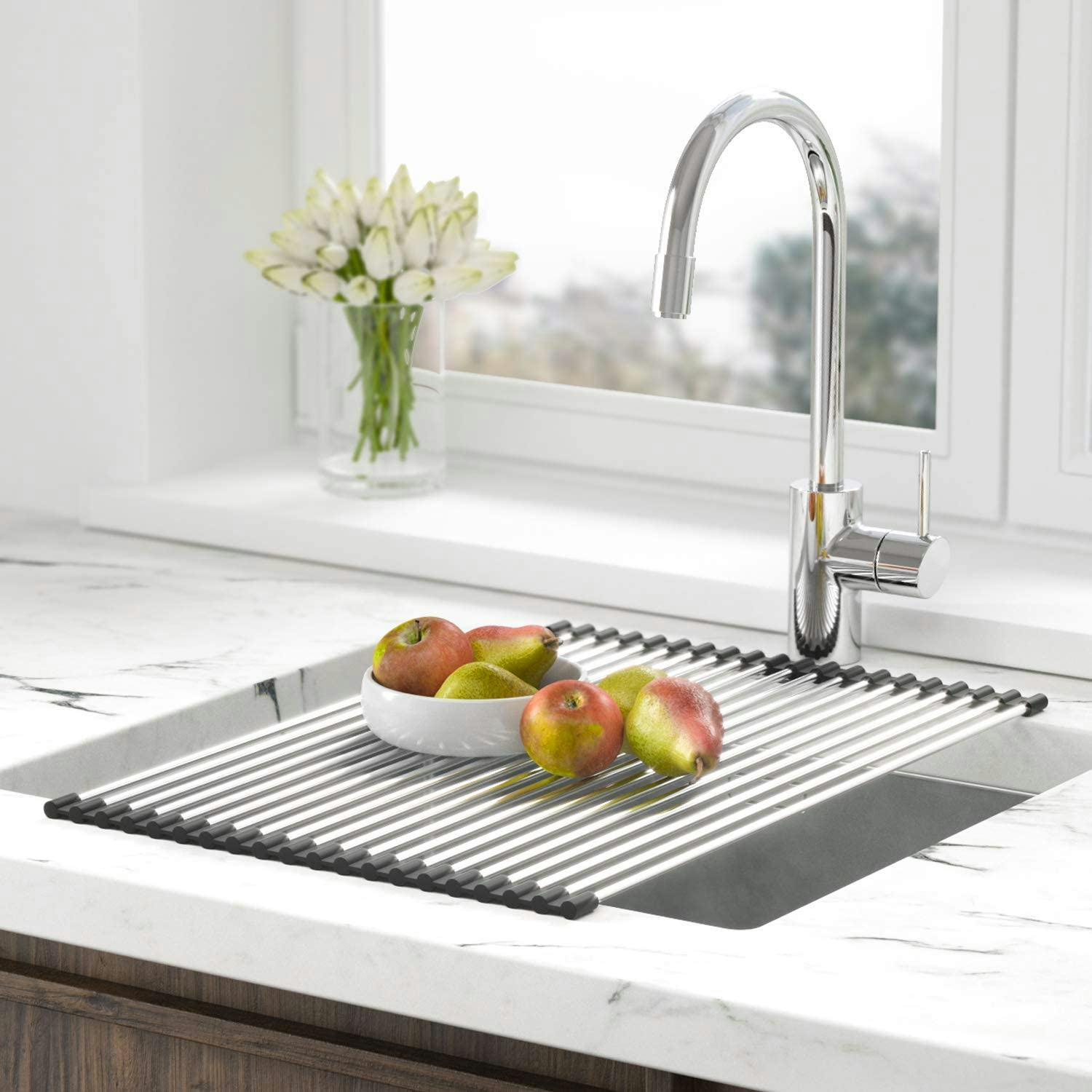 SunCleanse Roll-Up Dish Drying Rack