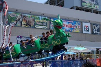 The Rayquaza ride at the shortlived Poképark