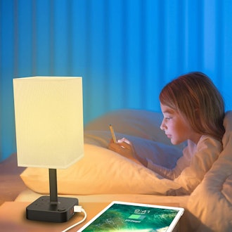 COZOO Lamp with 3 USB Charging Ports and 2 Outlets 