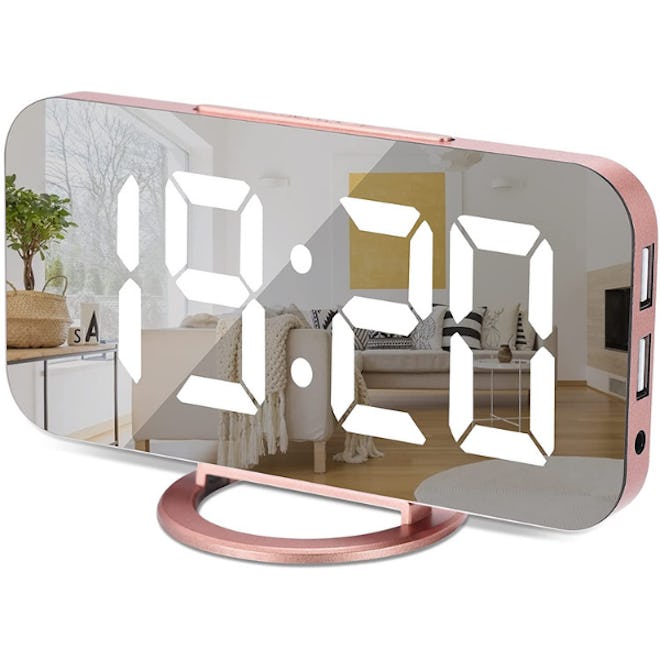 Sukeen Mirror Surface Digital Clock