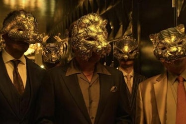 The 'Squid Game' VIPs wear masks perfect for Halloween.