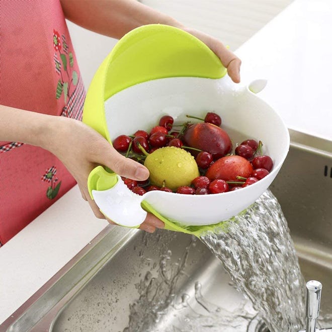 CHICHIC 2-in-1 kitchen Strainer & Bowl