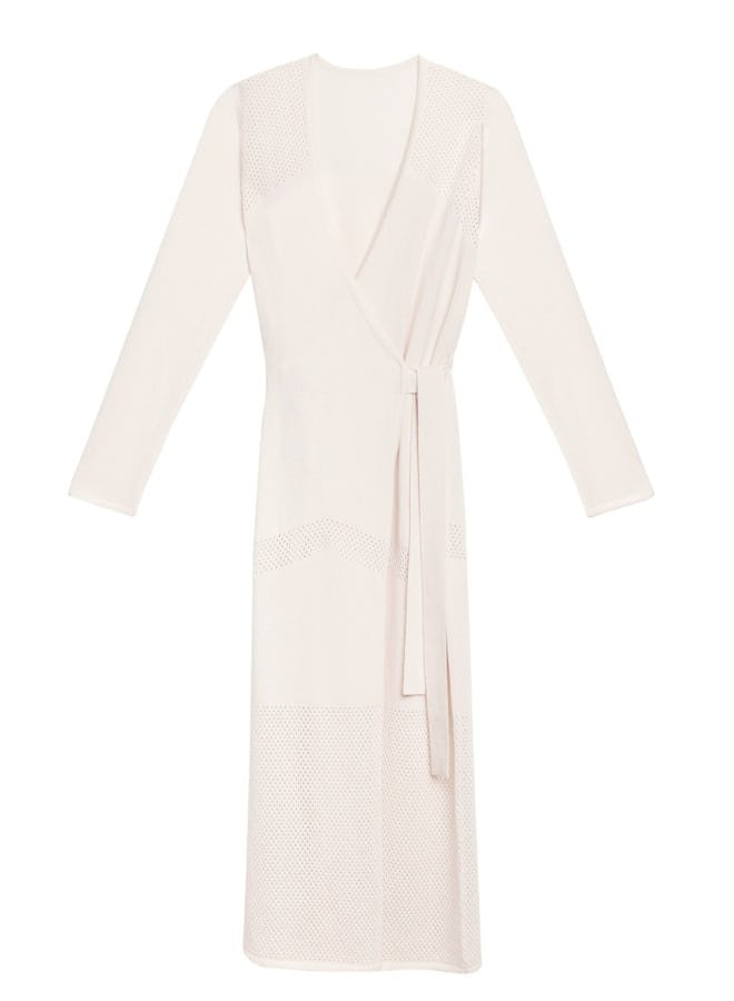 Ivory cashmere robe from Fleur du Mal.