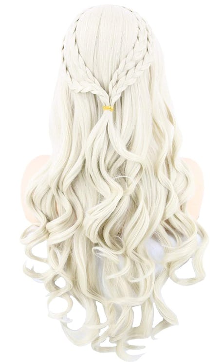 amazon Topcosplay Womens Wigs Blonde Long Curly for Daenerys Targaryen Khaleesi Cosplay Halloween Co...