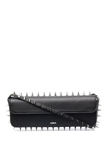 Spike Embellished Rectangle Shoulder Bag