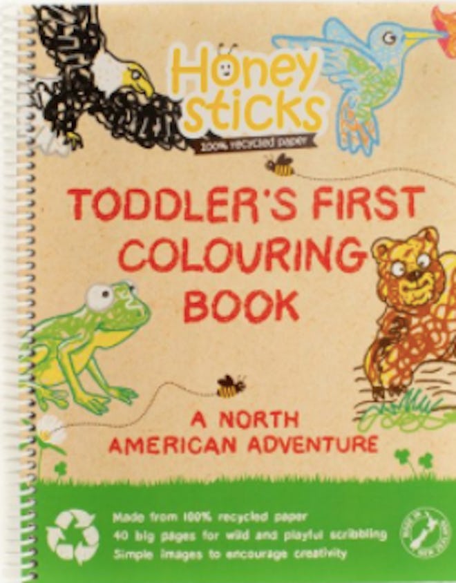 A toddler's first coloring book