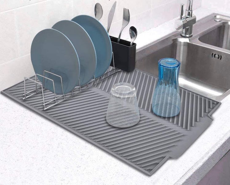 Talented Kitchen Self Draining Silicone Drying Mat