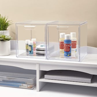 STORi Audrey Stackable Cosmetic Organizer Drawers (Set Of 2)