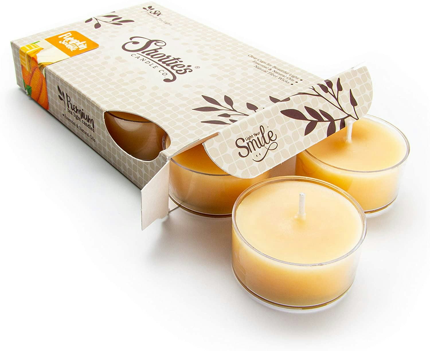 Shortie&rsquo;s Candle Company Pumpkin Soufflé Tea Lights, 0.5 oz. (6-Pack)
