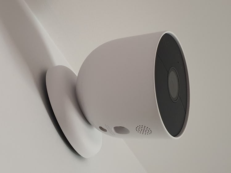 Google Nest Cam with battery mounted