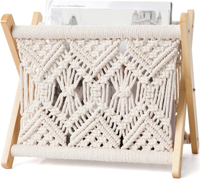 Mkono Macrame Magazine Holder