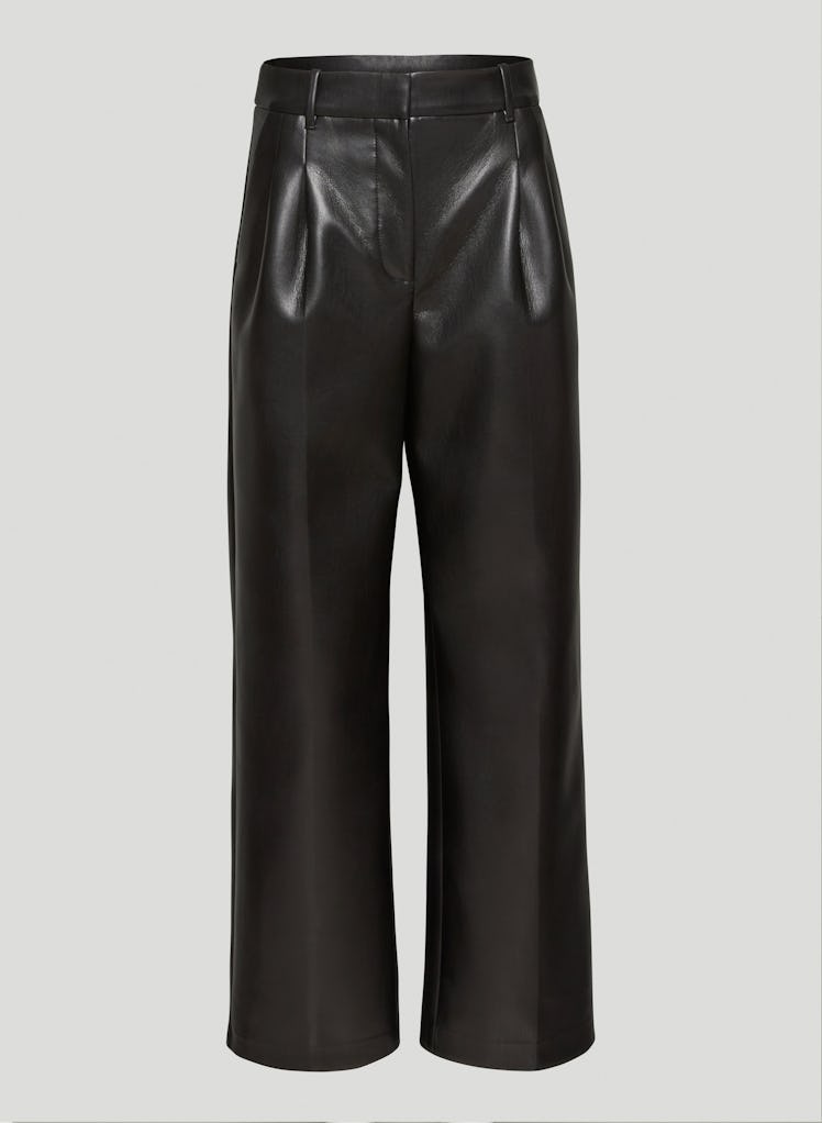 black leather trousers