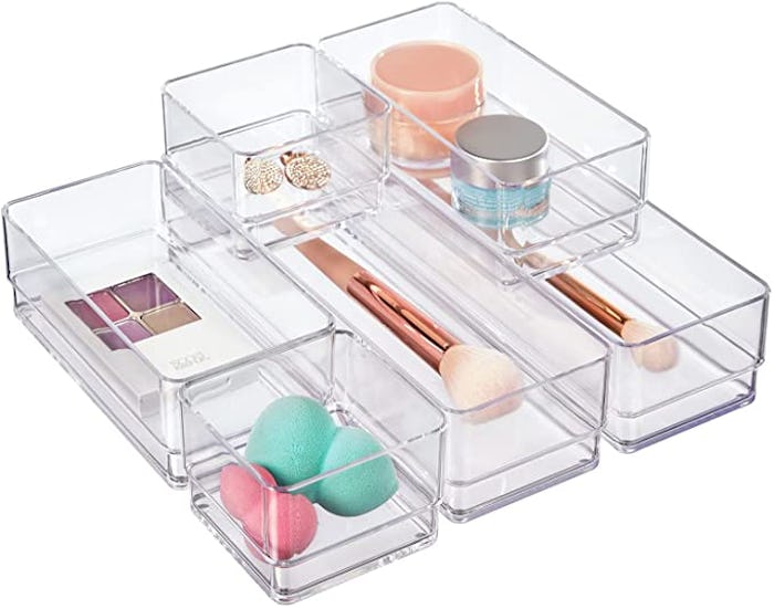 STORi Clear Vanity and Desk Drawer Organizers (6-Piece)