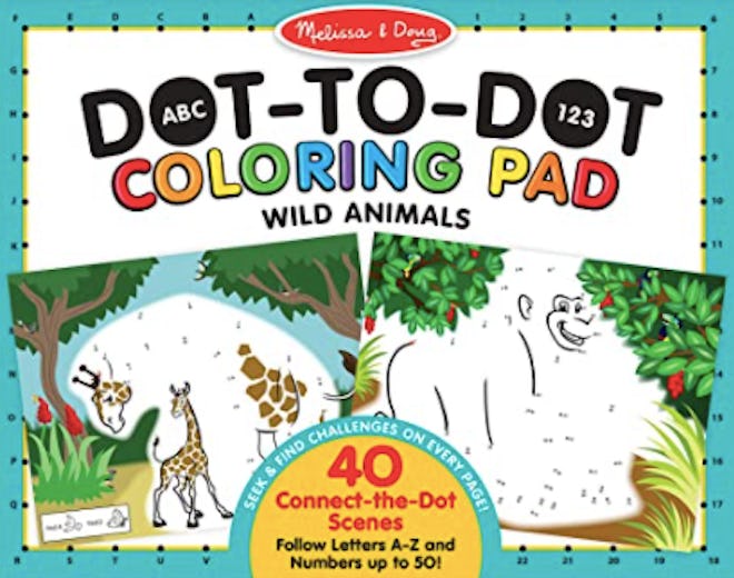 A dot to dot Melissa & Doug coloring book