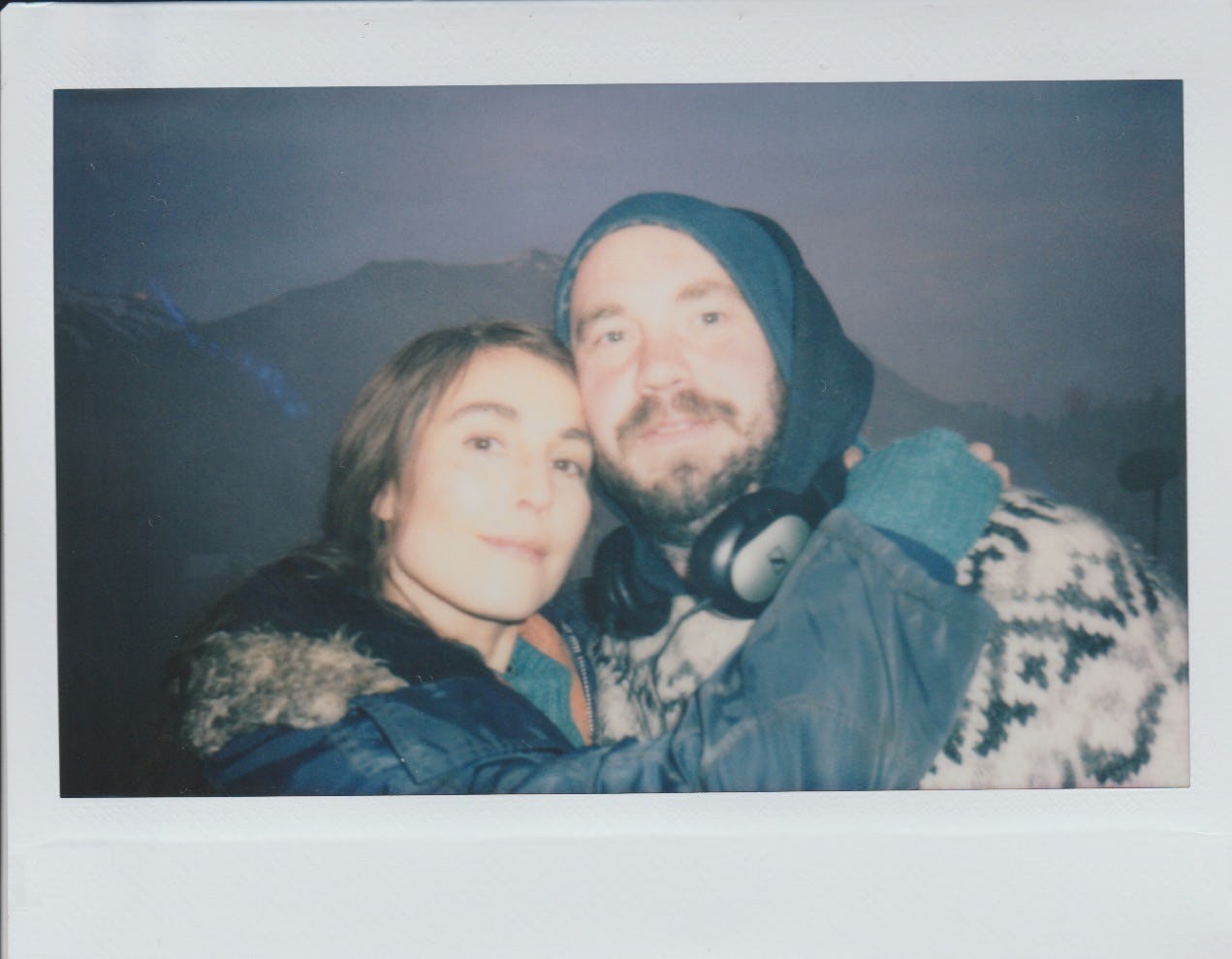 Rapace with director Valdimar Jóhannsson.