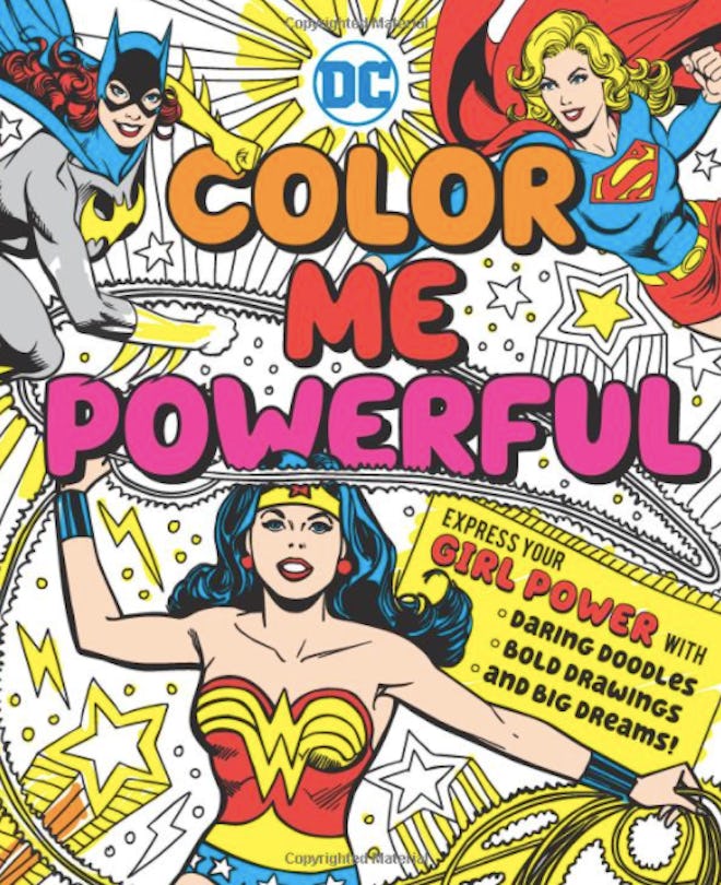 A coloring book all about superheroes