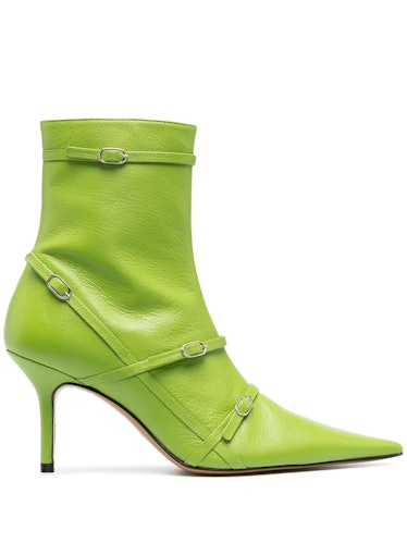 Belt Pointed Ankle Boots