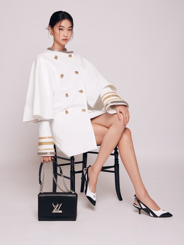 HoYeon Jung's promotional photo as the new global ambassador for Louis Vuitton. 