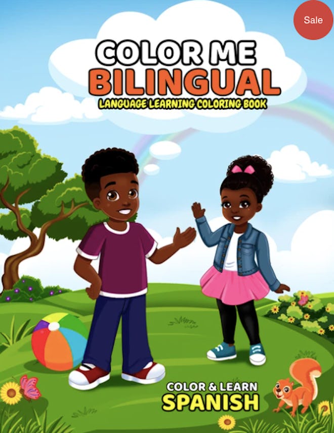 Bilingual coloring book in Spanish