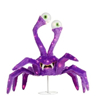 These Home Depot Halloween decorations include a cute animated spider.