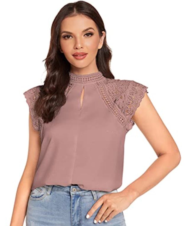 SheIn Cap Sleeve Blouse