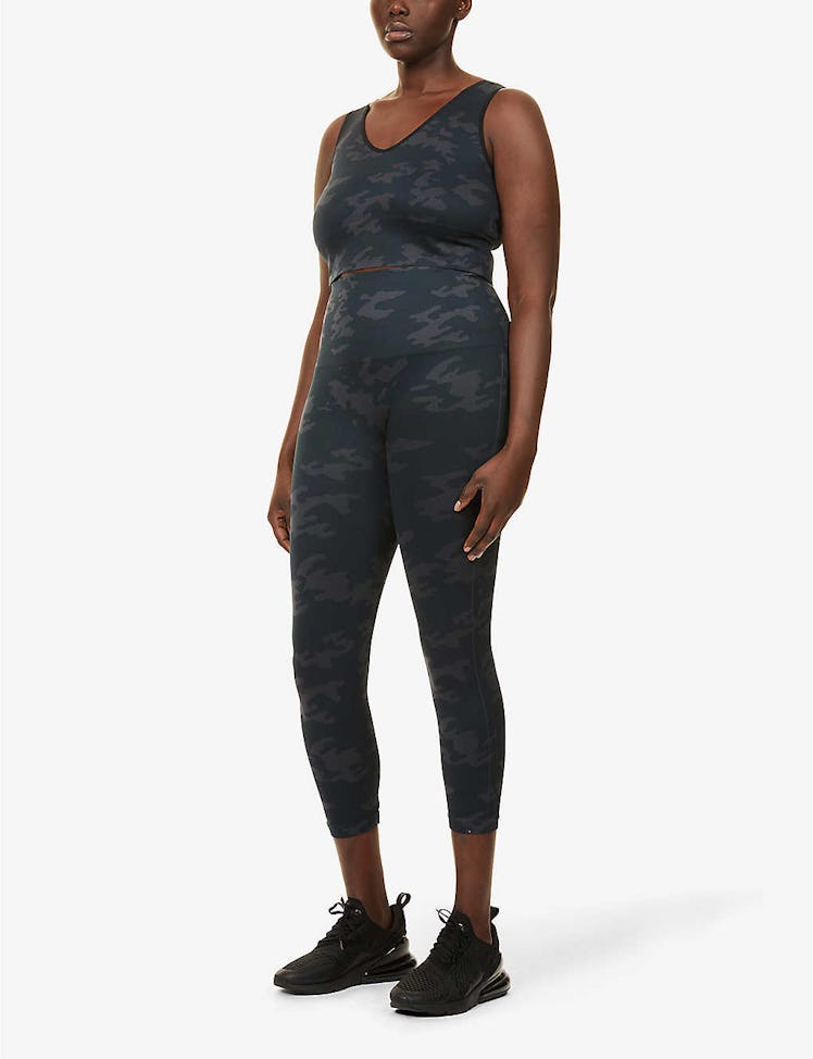 Look At Me Now Cropped High-Rise Stretch-Woven Leggings