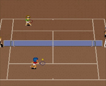 smash tennis game snes