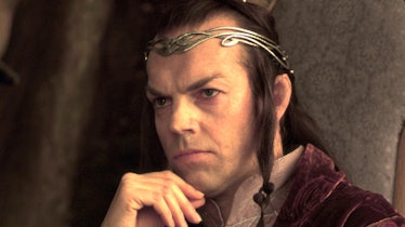 Hugo Weaving as Elrond in the Lord of the Rings film trilogy