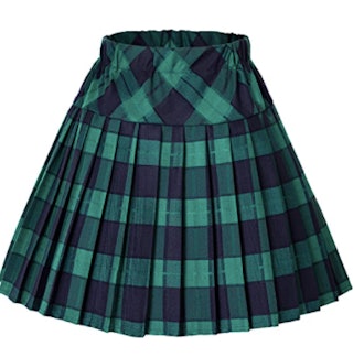 Tartan Pleated School Skirt
