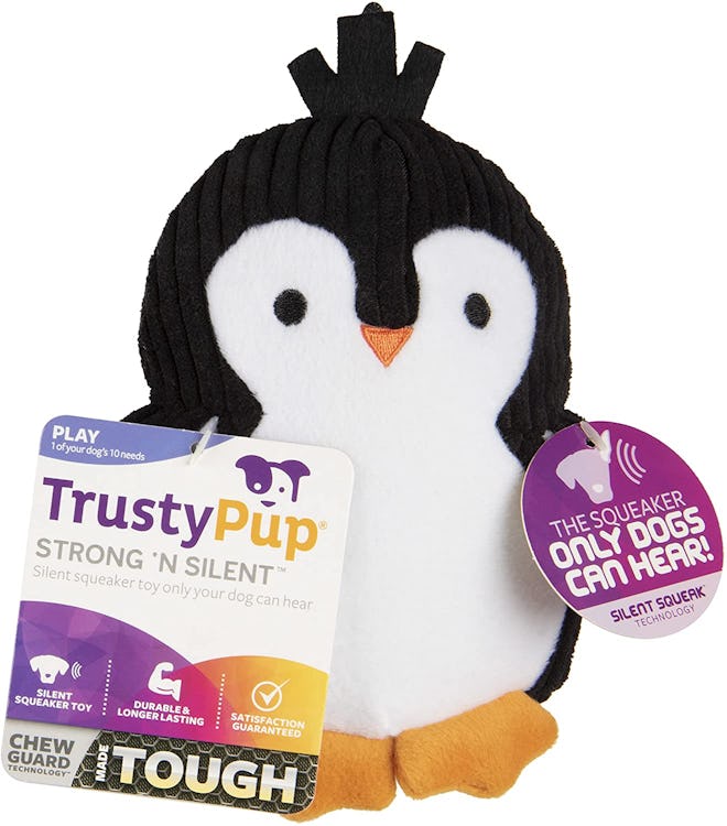 TrustyPup Penguin Silent Squeak Dog Toy