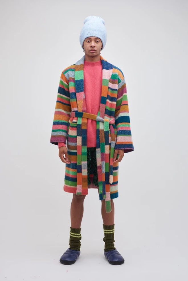 The Elder Statesman Stripe Super Soft Robe