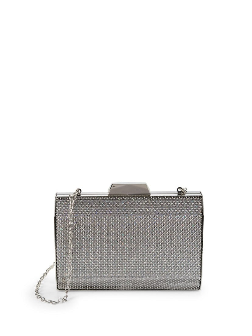 Textured Pryamid Box Clutch