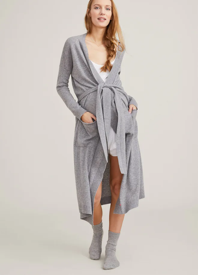Reversible Cashmere Robe 14 Soft Cashmere Robes That Would Make For A Great Cozy Gift