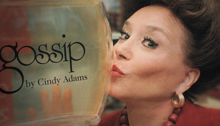 Cindy Adams with perfume Gossip by Cindy Adams.