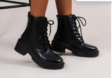 Lace Up Combat Boots