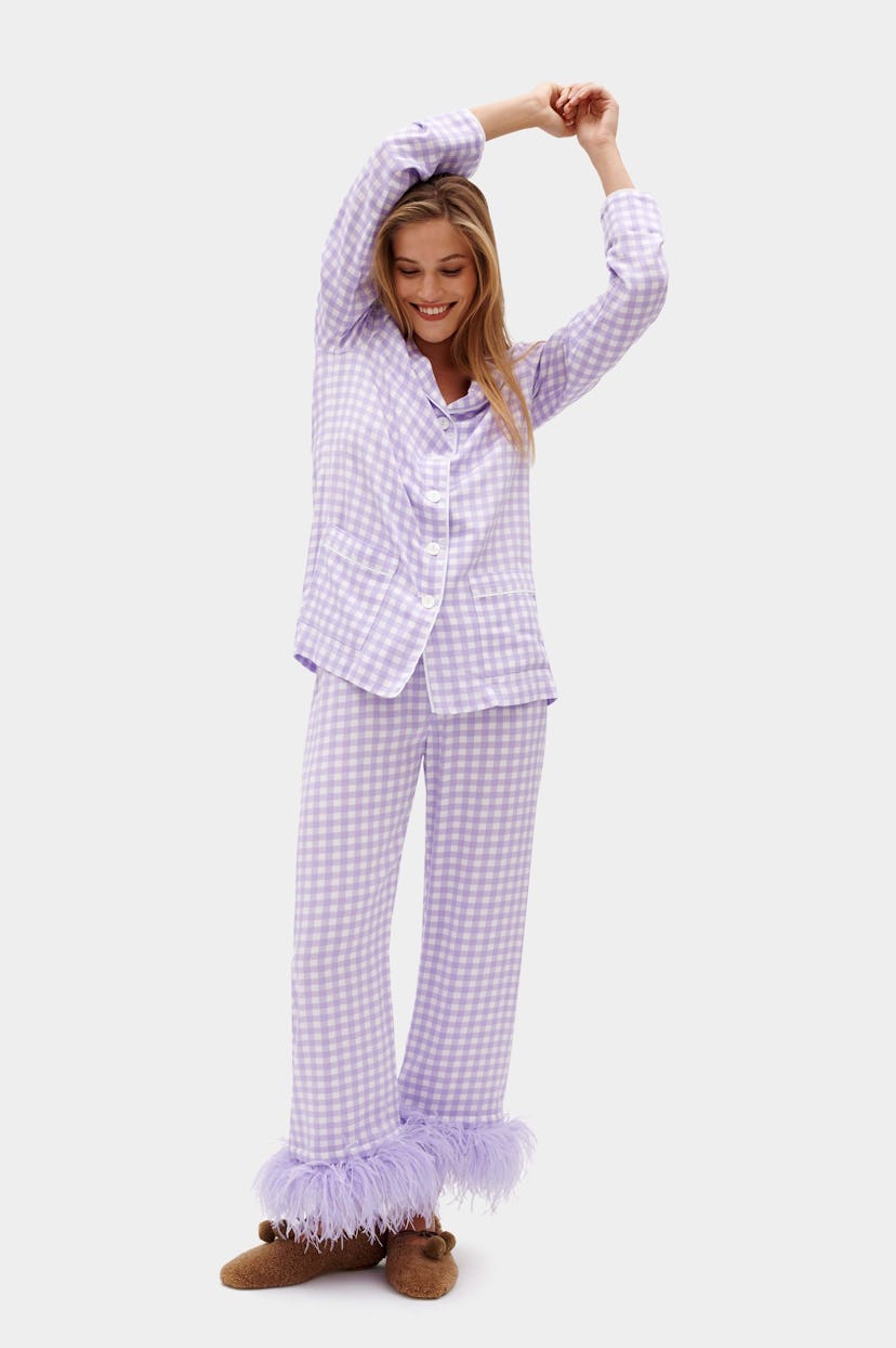 Party Pajamas Set with Feathers