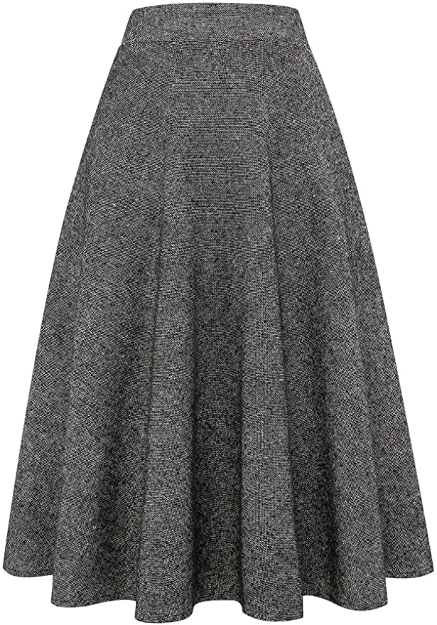 IDEALSANXUN High Elastic Waist Maxi Skirt