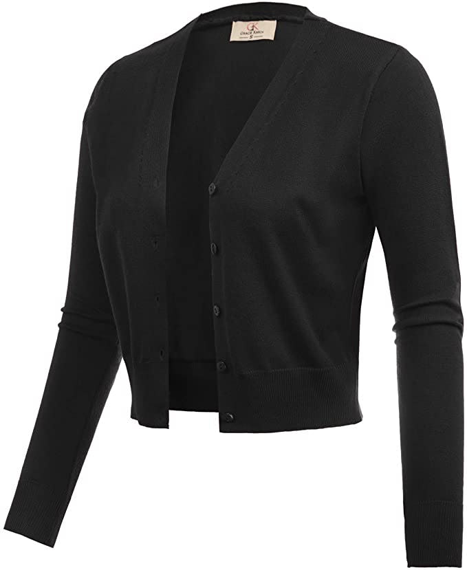 GRACE KARIN Cropped Bolero Shrug Cardigan