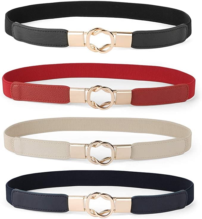 WERFORU Skinny Belt (4-Pack)