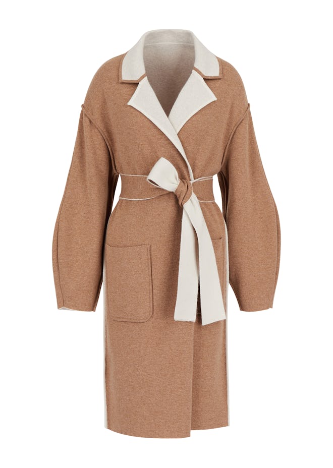 Reversible Coat In Cashmere And Silk